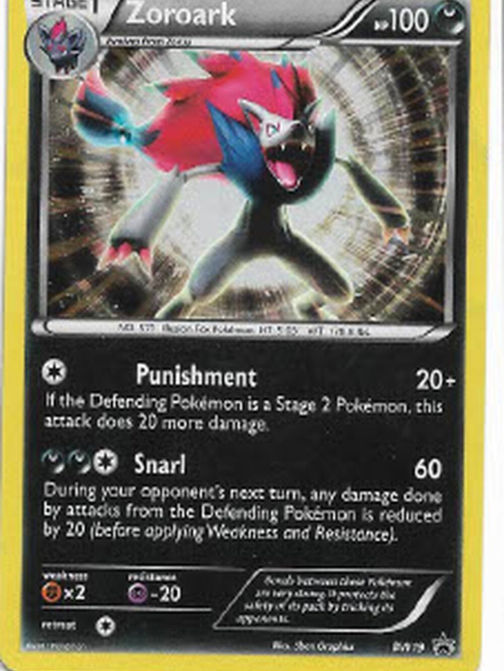 Pokemon Zoroark BW19 BW Promo Holo LP